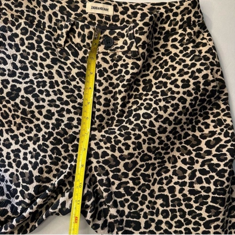 Zadig & Voltaire Polis Jac Leo Pants. Leopard Print.  Size 38 France/Medium/8 US - Picture 8 of 14